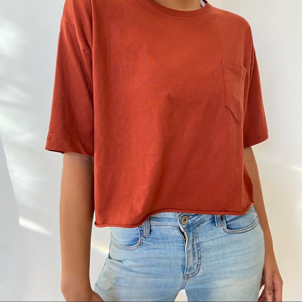 Cotton on Rust Cropped Tee